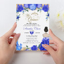 Recherche de royal blue quince invitations Latina espagnole mexicaine