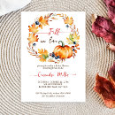 Recherche de feuille de chute invitations Citrouille