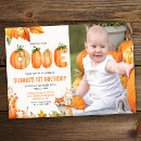 Recherche de de citrouille anniversaire invitations Aquarelle