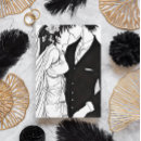 Recherche de anime mariage invitations Noir et blanc