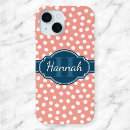 Recherche de pois rose iphone coques Bleu marine
