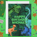 Recherche de dinosaure anniversaire cartes pour enfants