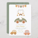 Recherche de voiture de jouet invitations Bébé