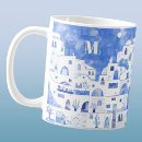 Recherche de santorini tasses Méditerranéen