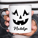 Recherche de halloween citrouilles tasses Monogramme