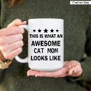 Recherche de chat amusant tasses Maman du chat