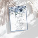 Recherche de blue floral bridal shower invitations Élégant