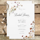 Recherche de modern floral bridal shower invitations Fleur sauvage