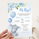 Recherche de blue elephant invitations Floral