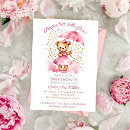 Recherche de parapluie cartes baby shower invitations Rose