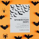 Recherche de noir blanc halloween invitations Moderne