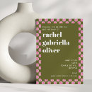 Recherche de checkered invitations Mignon