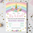 Recherche de unicorn baby shower fille invitations Rose