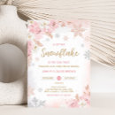 Recherche de pink snowflake invitations Rose