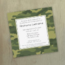 Recherche de camo carrées invitations Vert