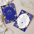 Recherche de papillon bleu invitations Latina espagnole mexicaine