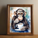 Recherche de chimpanze posters Singe mignon
