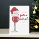 Recherche de cocktail noël invitations Chapeau santa