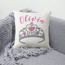 Recherche de couronne princesse coussins Rose