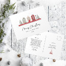 Recherche de père noël moderne cartes postales Blanc