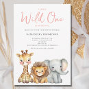Recherche de giraffe baby shower fille invitations Animal de safari
