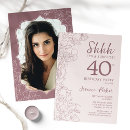 Recherche de dusty pink invitations Simple