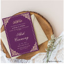 Recherche de plum purple invitations Vintage