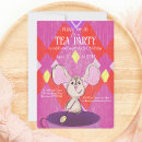 Recherche de thé anniversaire invitations Violet