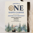 Recherche de one happy camper invitations Garçon