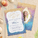 Recherche de rainbow mermaid invitations Pour enfants