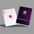 Recherche de violet jeux de cartes Monogrammé