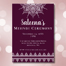 Recherche de mehndi invitations Violet