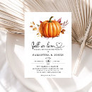 Recherche de fall floral bridal shower invitations Citrouille