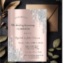 Recherche de or argent invitations Rose doré