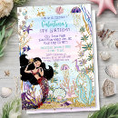 Recherche de cheveux noirs invitations Sirène