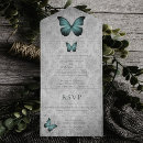 Recherche de damassé turquoise mariage invitations Vintage