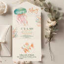 Recherche de ocean baby shower invitations Vie marine