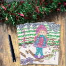 Recherche de fille de ski cartes postales Neige