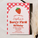 Recherche de fraises rouges invitations Fête d'anniversaire