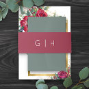 Recherche de monogramme bandeaux de faire part Simple