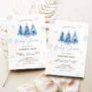 Recherche de arbre bleu invitations Aquarelle