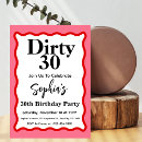 Recherche de dirty 30 invitations Moderne