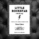 Recherche de rockstar baby shower invitations Noir