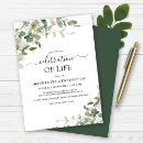 Recherche de memorial invitations Moderne