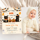 Recherche de chat noir halloween invitations Fête d'anniversaire d'halloween