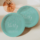 Recherche de mint green paper assiettes Girly