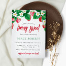 Recherche de partie fraise invitations Rouge