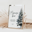 Recherche de forêt de pin posters Baby shower d'hiver