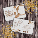 Recherche de brune standard cartes visite Café