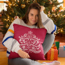 Recherche de noël scandinave coussins Rouge